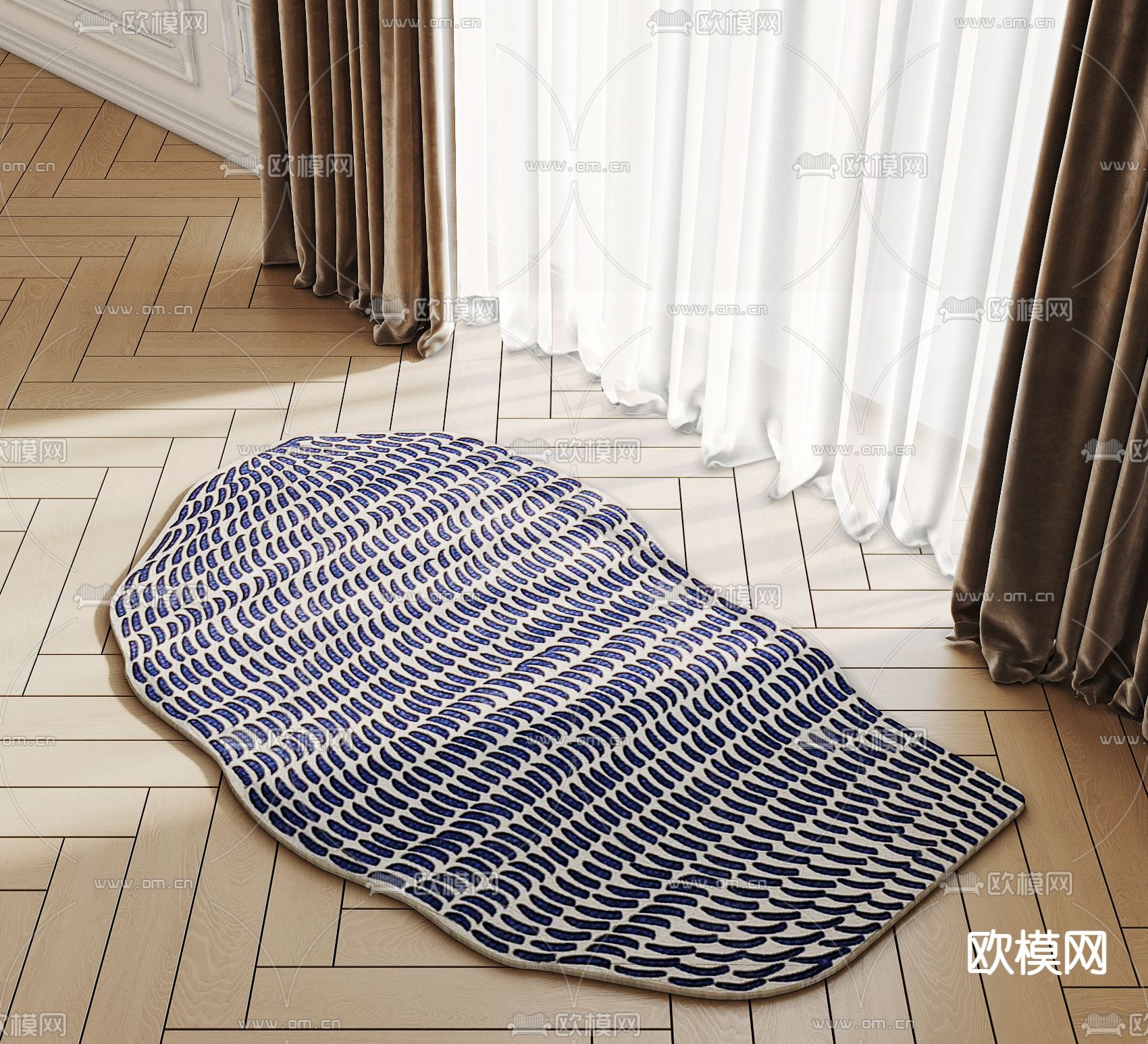 异形地毯3d模型