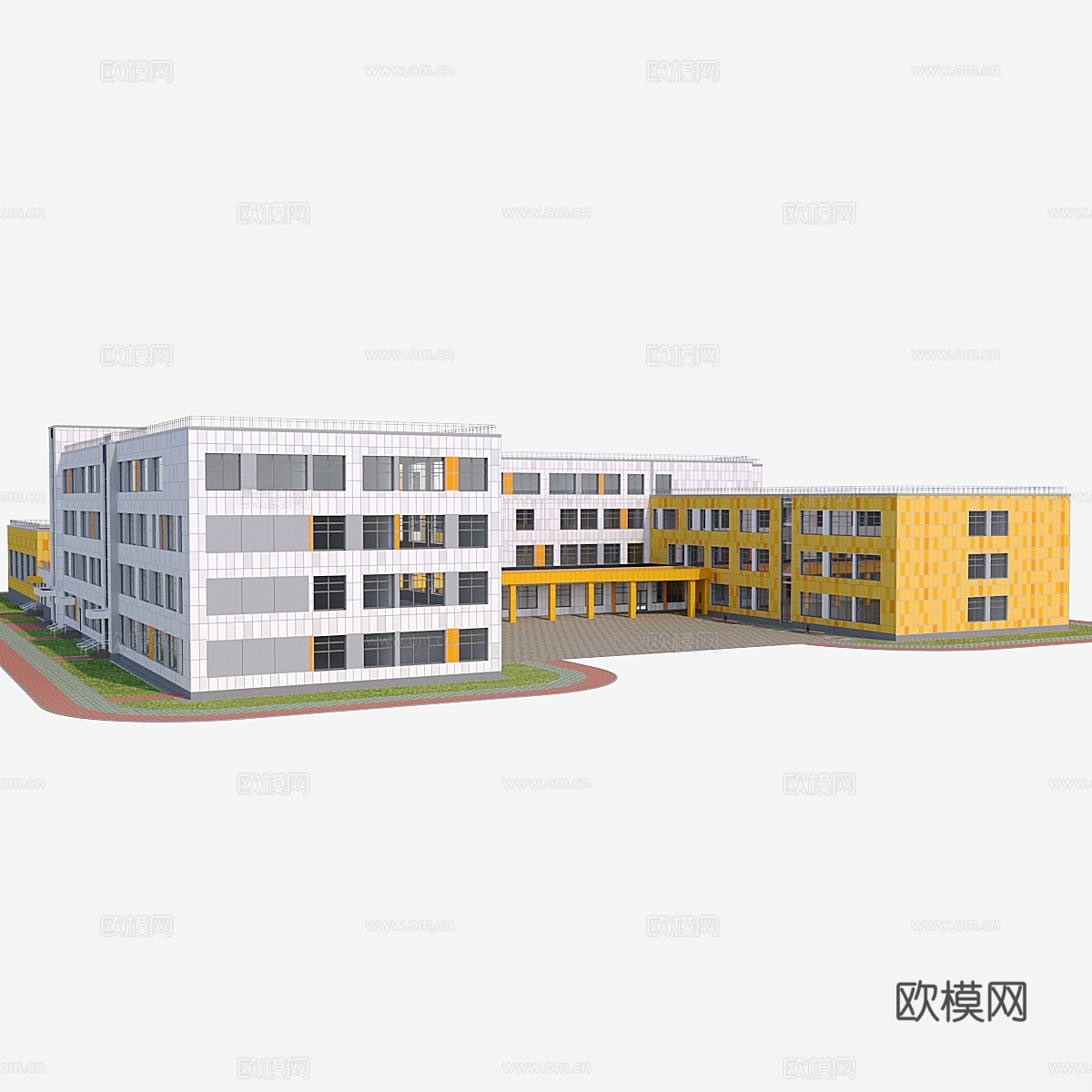 学校3d模型