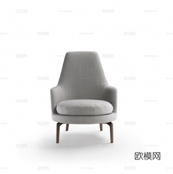flexform 意式休闲椅3d模型下载（渲染图1）