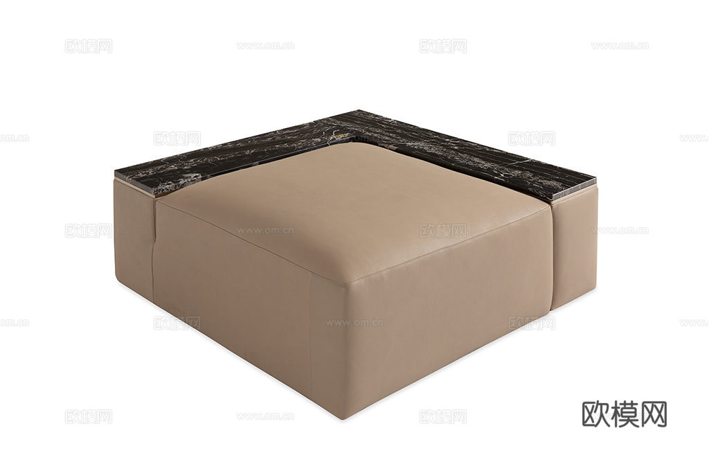 FENDI 意式沙发凳3d模型下载（渲染图1）