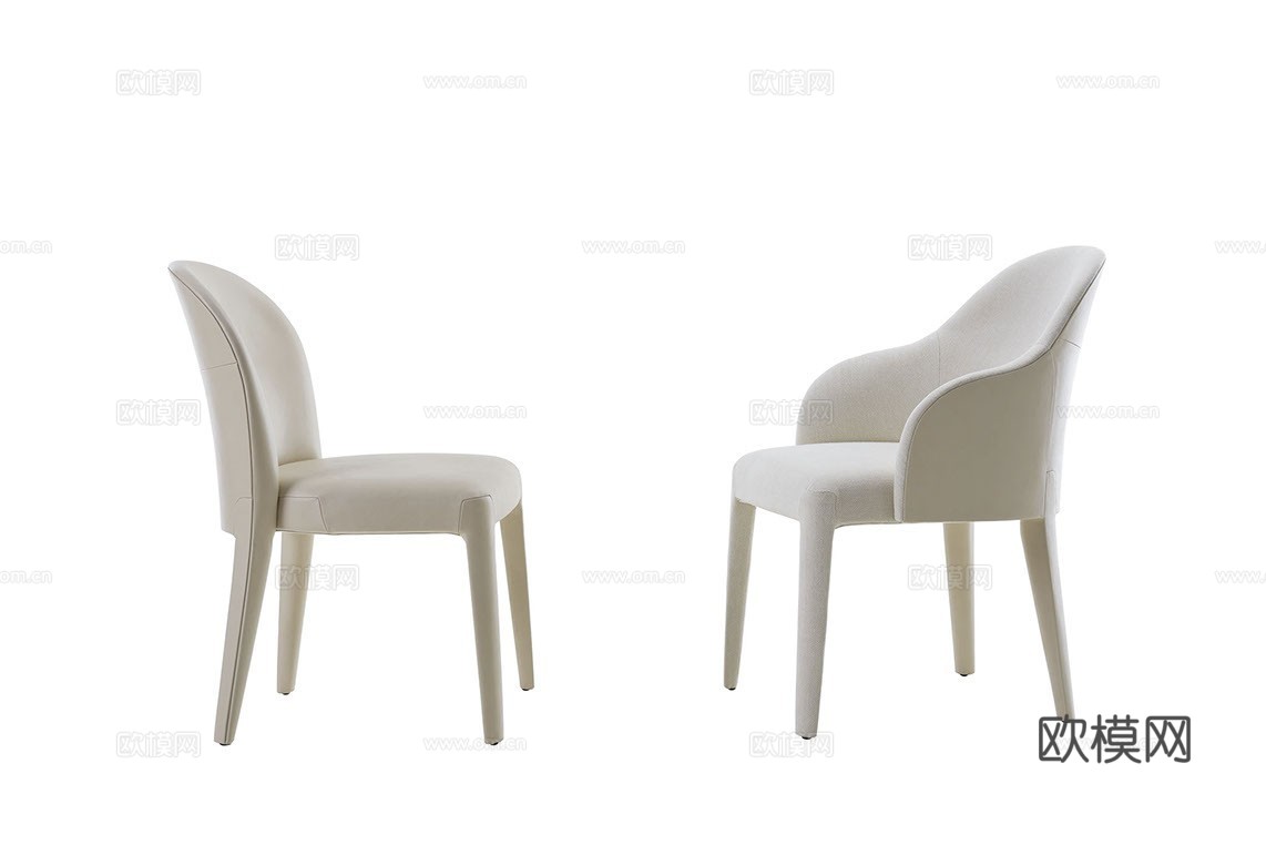 FENDI 意式餐椅3d模型下载（渲染图2）