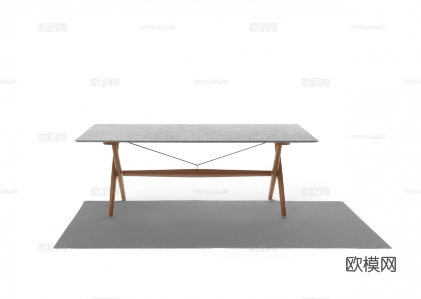 flexform 意式餐桌3d模型下载（渲染图2）