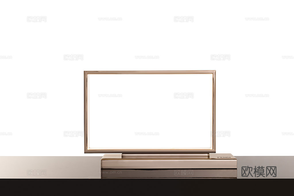 FENDI 意式方框台灯3d模型下载（渲染图3）