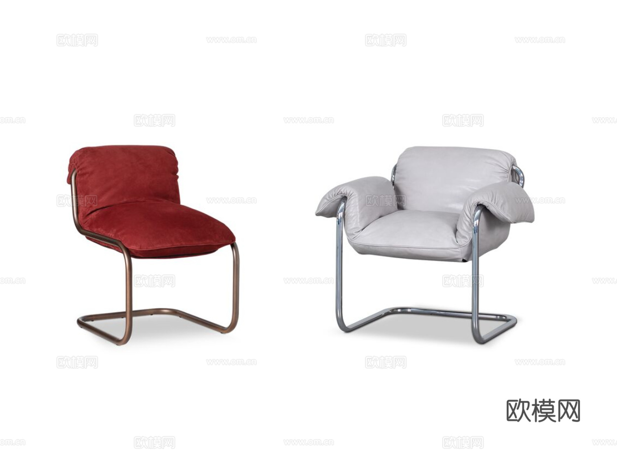 baxter 意式餐椅3d模型下载