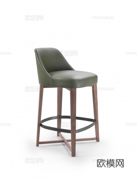flexform 意式吧椅3d模型下载（渲染图1）