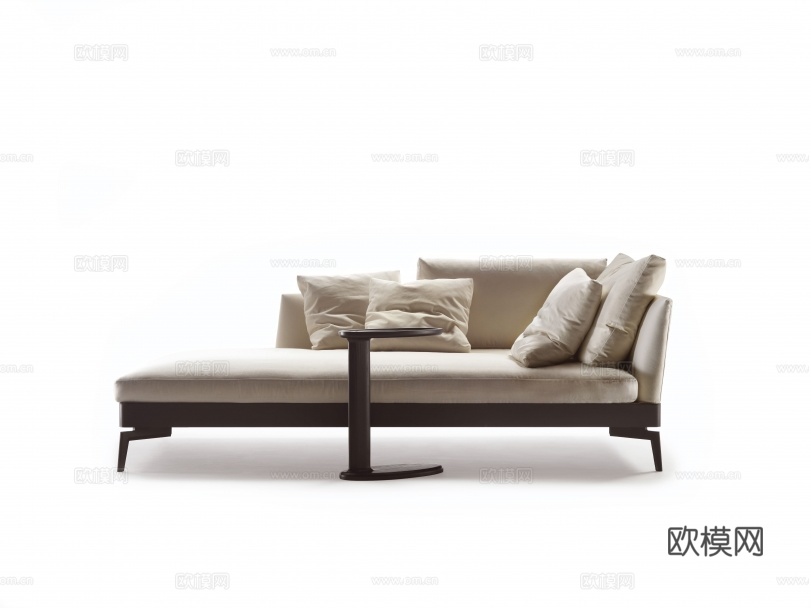 flexform 意式床尾凳3d模型下载（渲染图1）