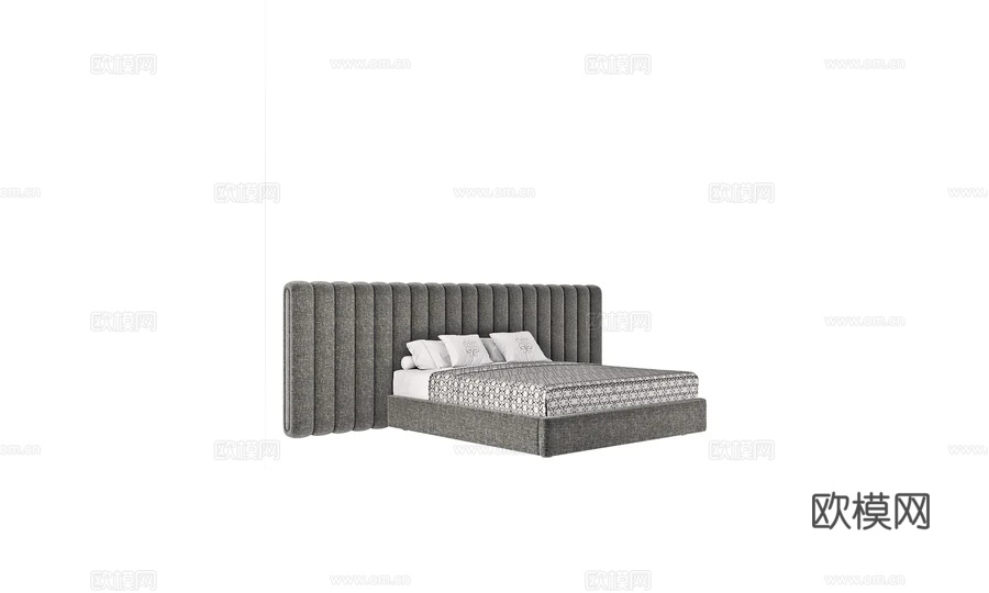 ELIE SAAB MAISON双人床3d模型下载（渲染图3）