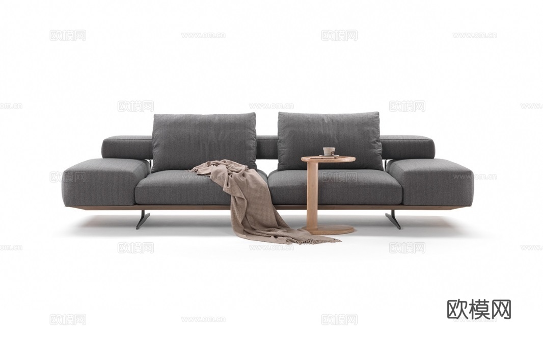 flexform 意式双人沙发3d模型下载（渲染图1）