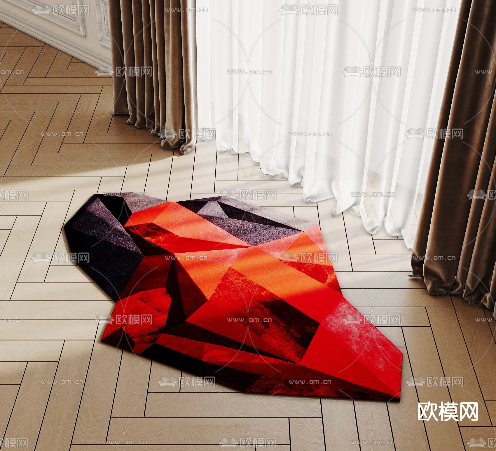 异形地毯3d模型