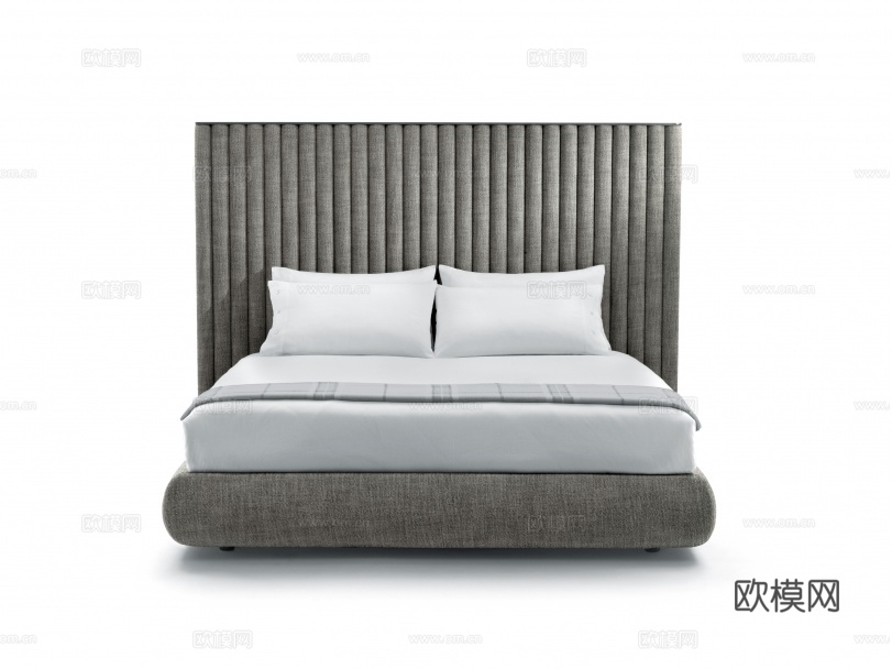 flexform 意式双人床3d模型下载（渲染图2）