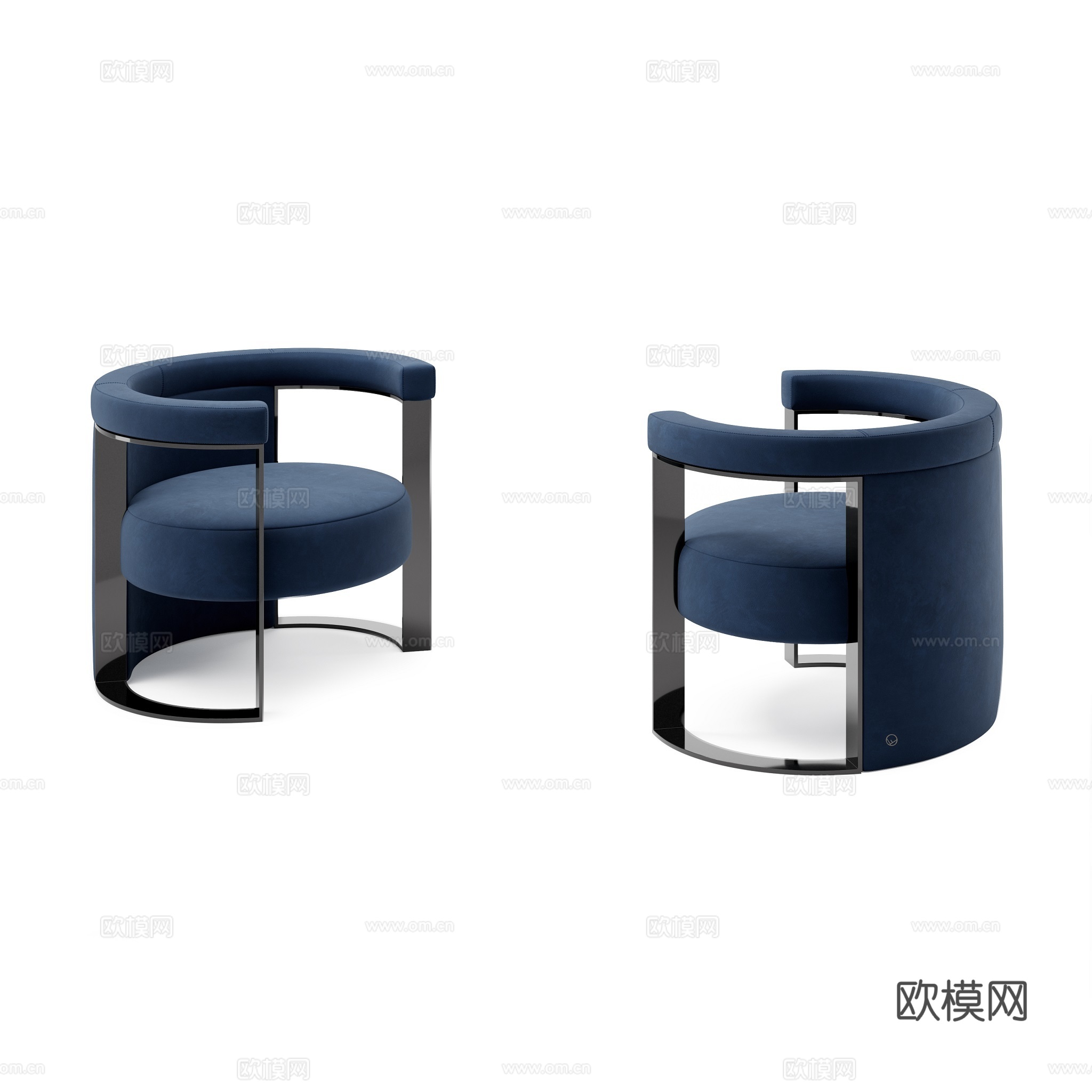 FENDI 意式扶手椅3d模型下载（渲染图4）