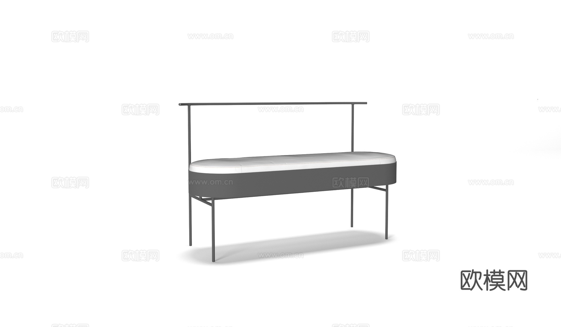 baxter 意式长椅3d模型下载