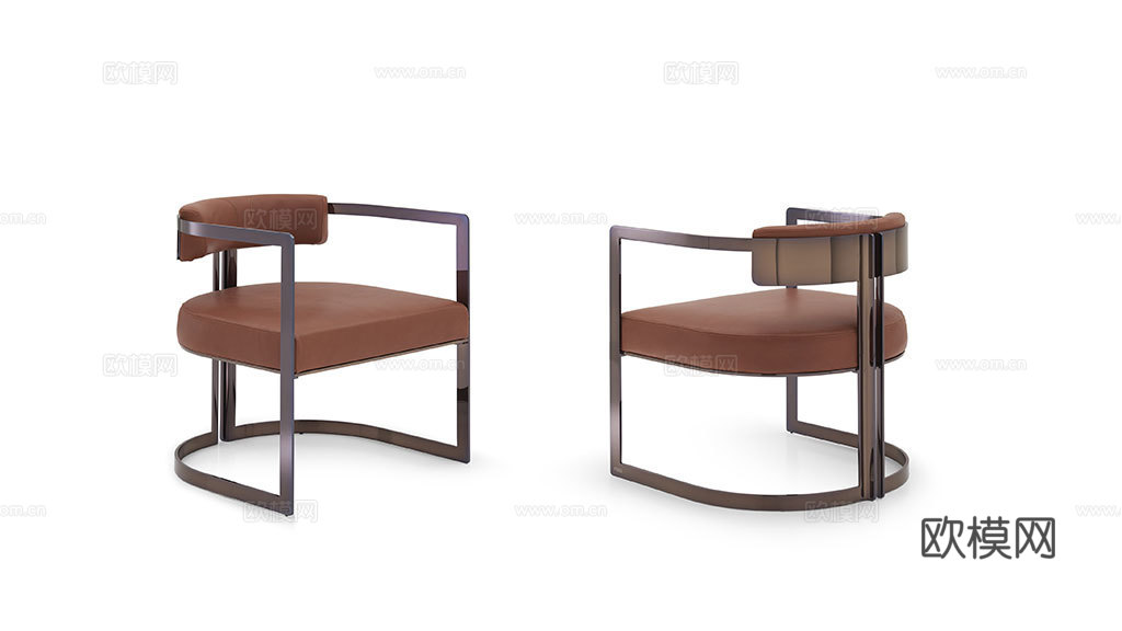 FENDI 轻奢餐椅3d模型下载（渲染图5）