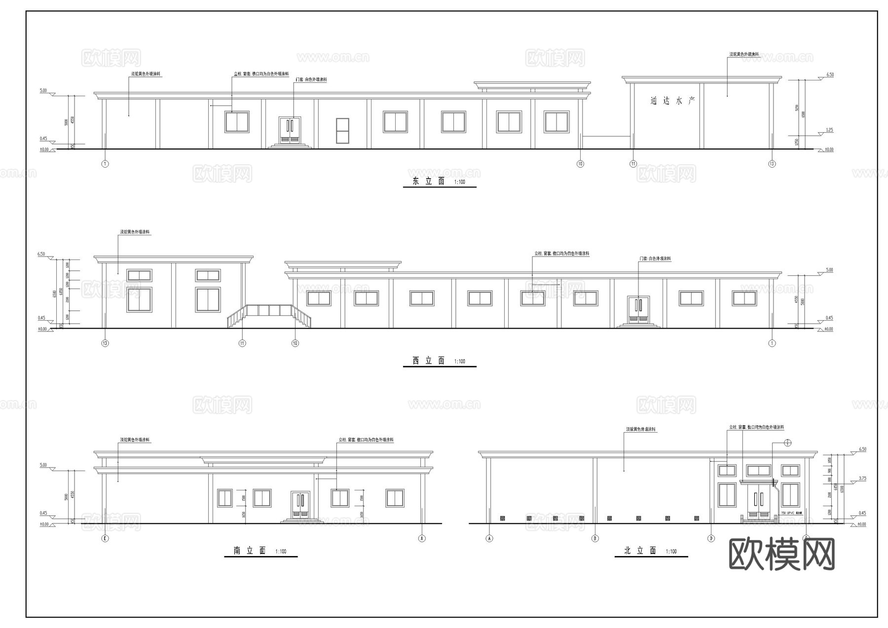 冷库建筑cad施工图