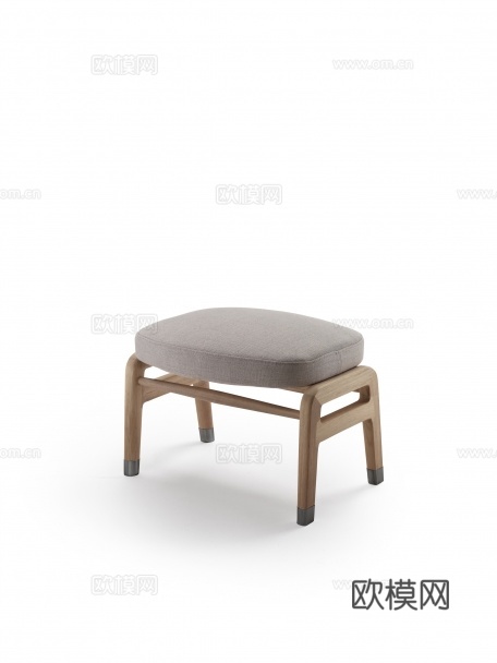 flexform 原木风扶手椅3d模型下载（渲染图3）