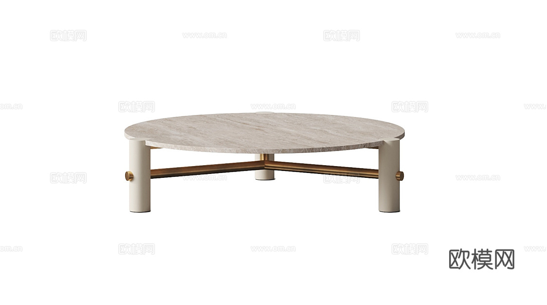 baxter 意式圆茶几3d模型下载