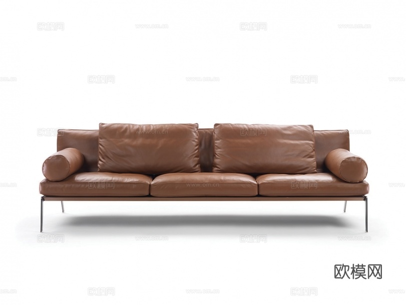 flexform 意式三人沙发3d模型下载（渲染图1）