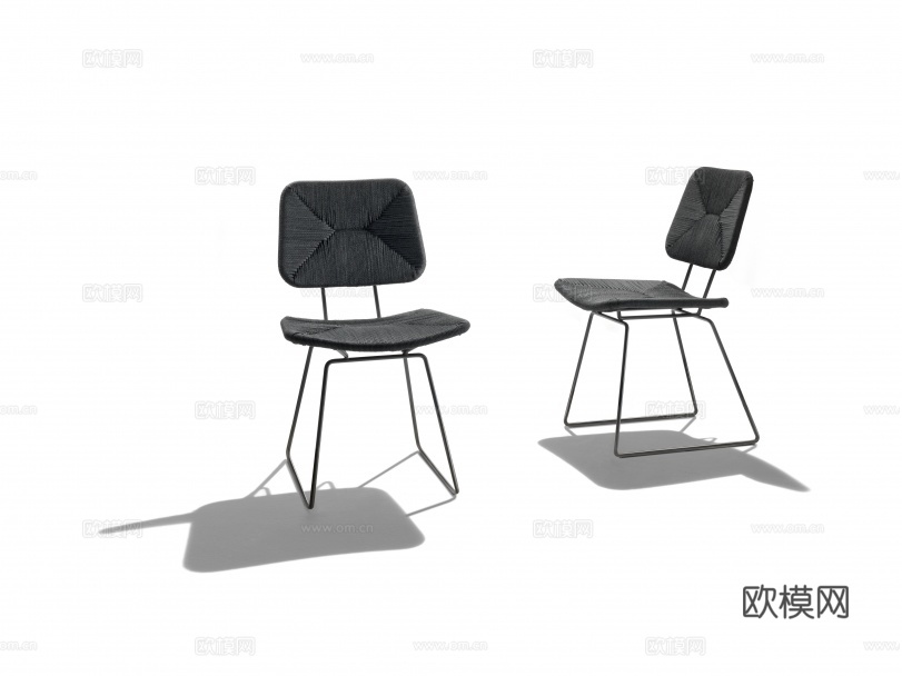 flexform 餐椅3d模型下载