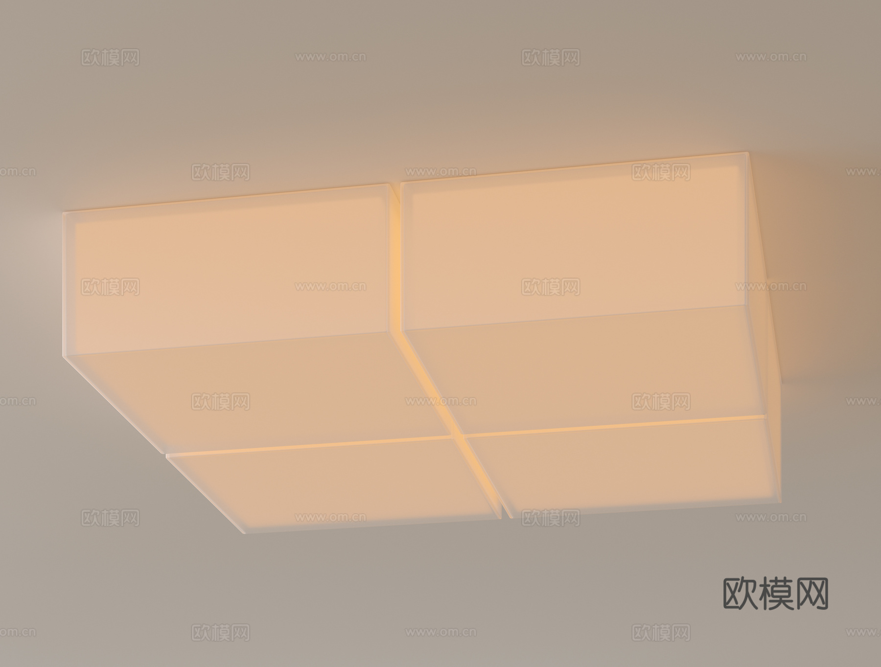 现代中古吸顶灯 卧室吸顶灯 奶油风吸顶灯 圆形吸顶灯 儿童房su模型下载（渲染图1）