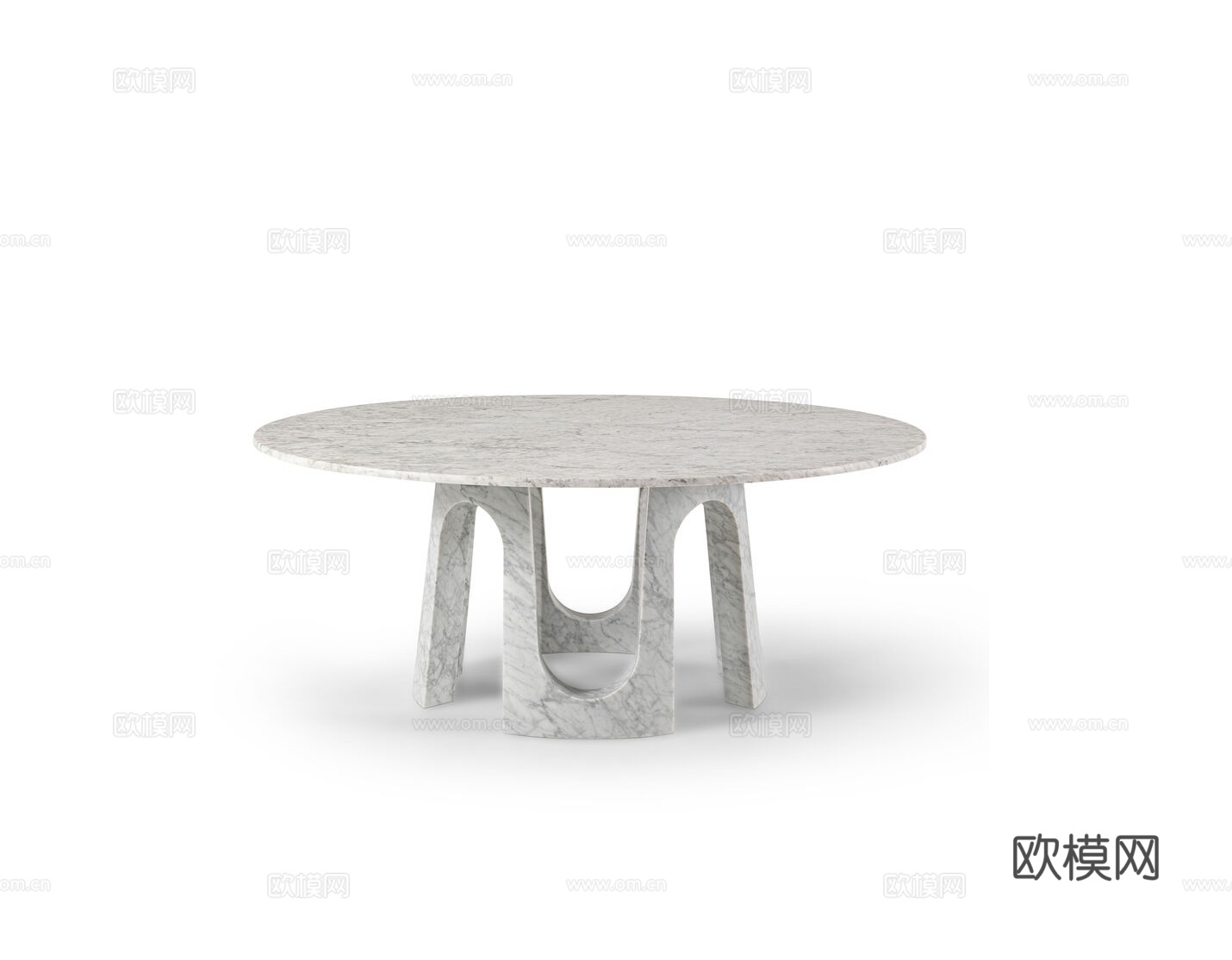 FENDI 意式圆餐桌3d模型下载