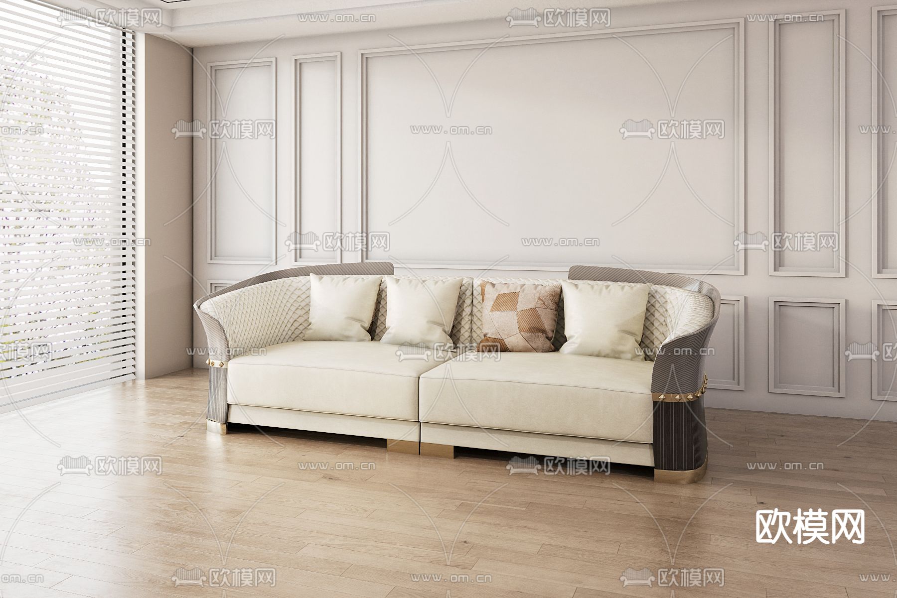 双人沙发3d模型下载