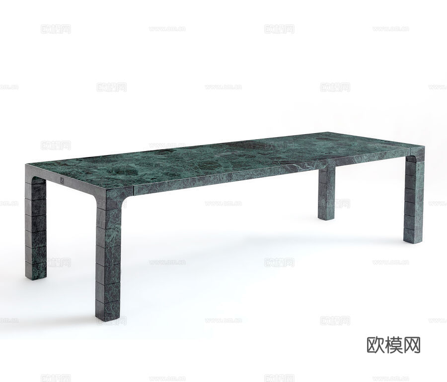 FENDI 意式餐桌3d模型下载（渲染图4）