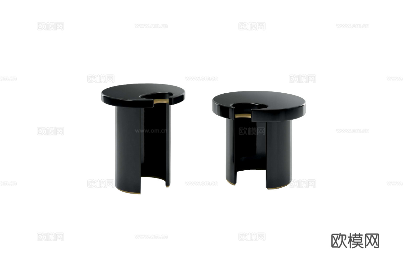 FENDI 意式边几3d模型下载