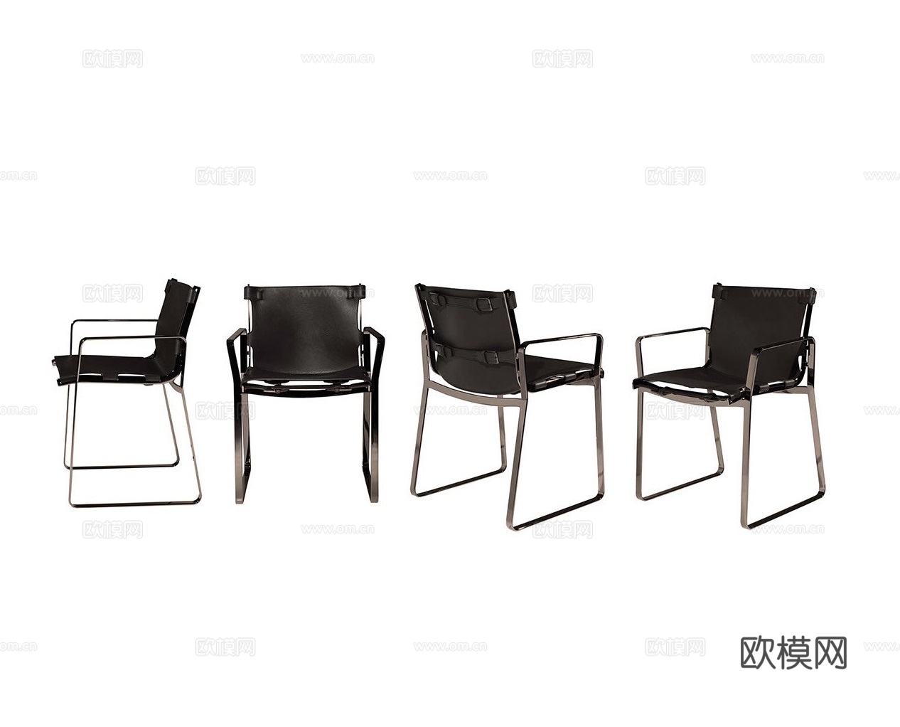 FENDI 意式餐椅3d模型下载