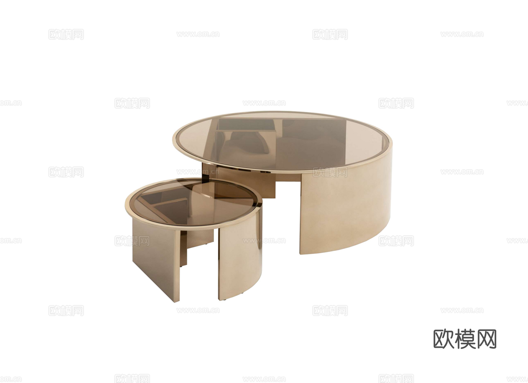 FENDI 意式茶几3d模型下载（渲染图2）