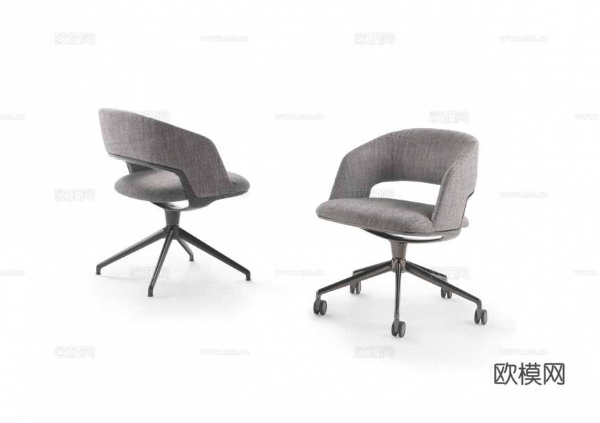 flexform 意式办公椅3d模型下载（渲染图6）