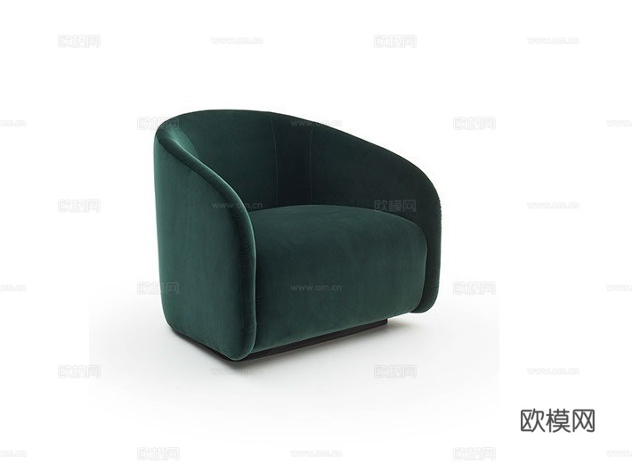 FENDI 意式单人沙发3d模型下载（渲染图1）