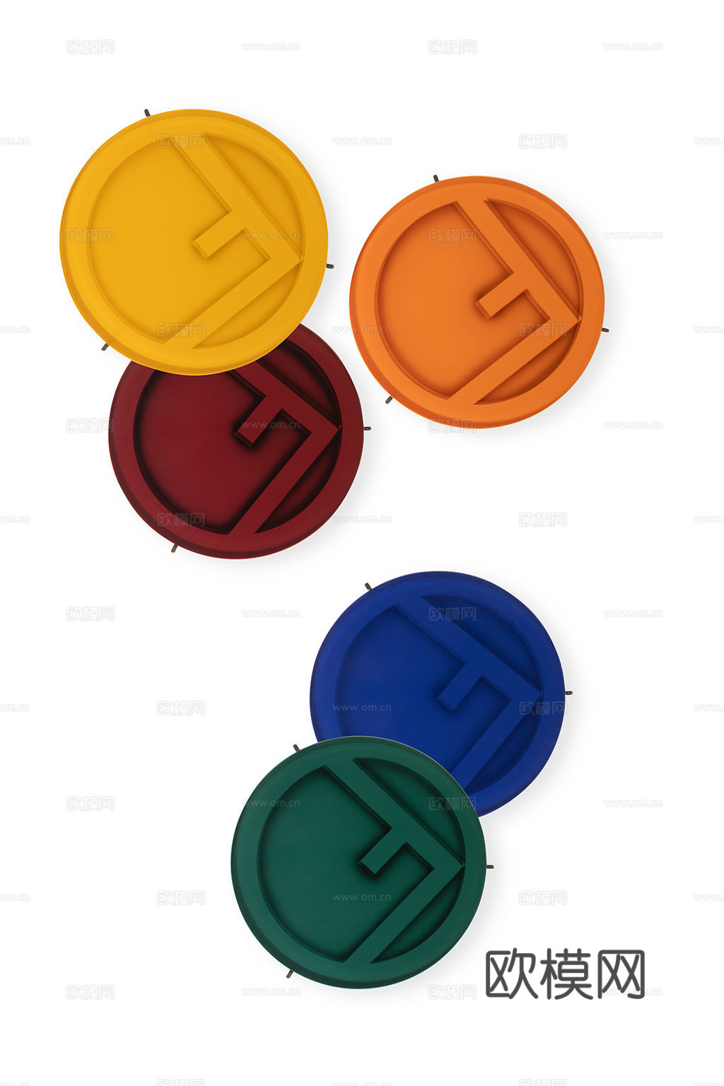 FENDI 意式边几3d模型下载（渲染图2）