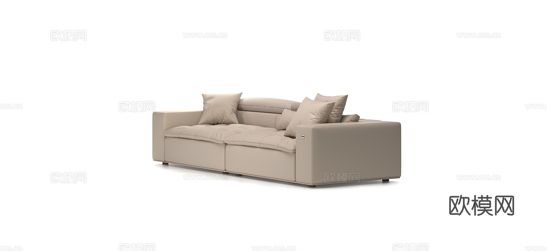 FENDI 双人沙发3d模型下载（渲染图2）