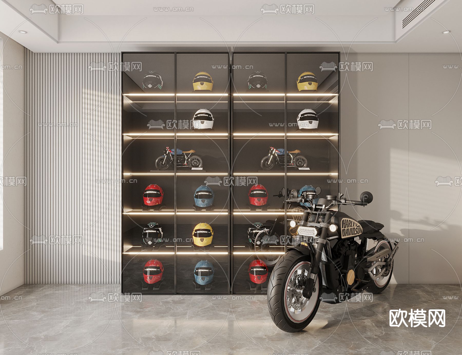 摩托车 头盔3d模型下载