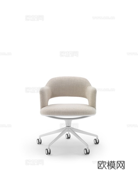 flexform 意式办公椅3d模型下载（渲染图4）