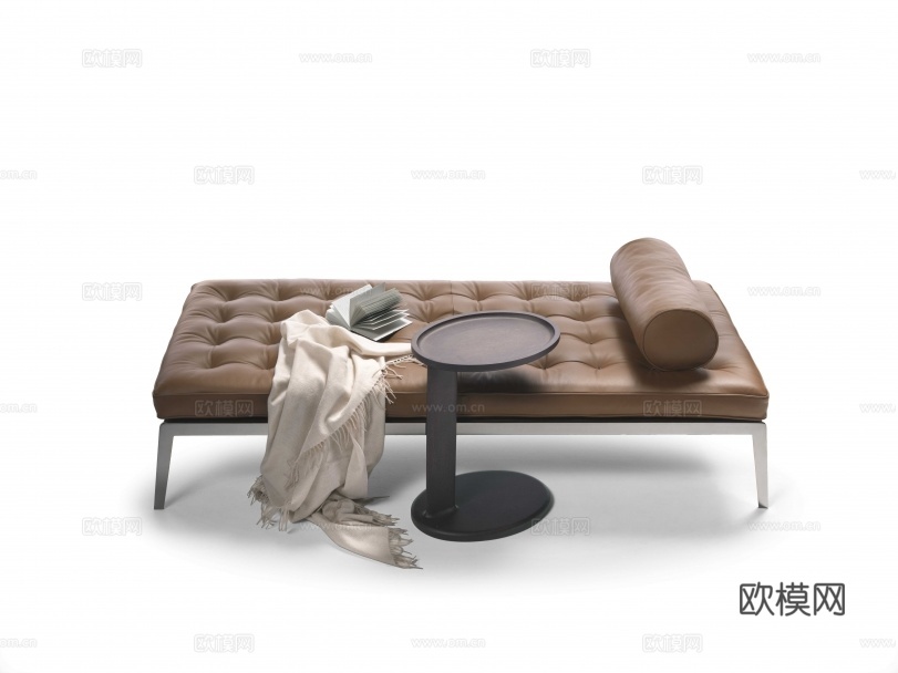 flexform 意式床尾凳3d模型下载（渲染图2）