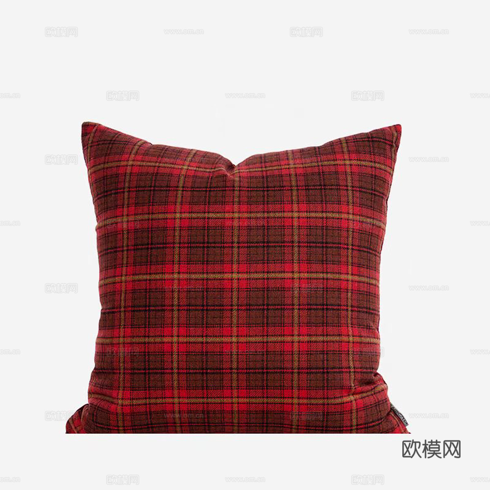 现代抱枕 枕头 格纹抱枕