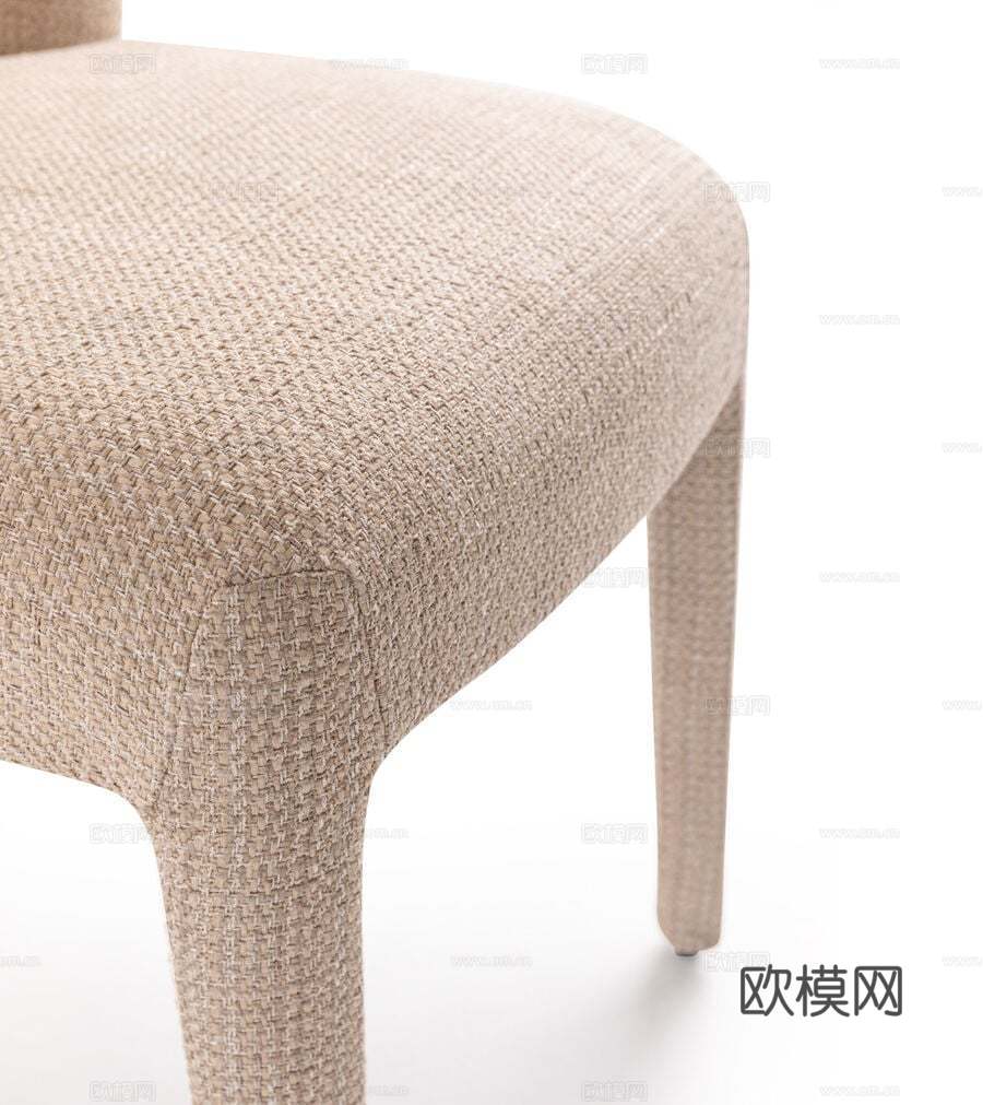 FENDI 轻奢餐椅3d模型下载（渲染图2）