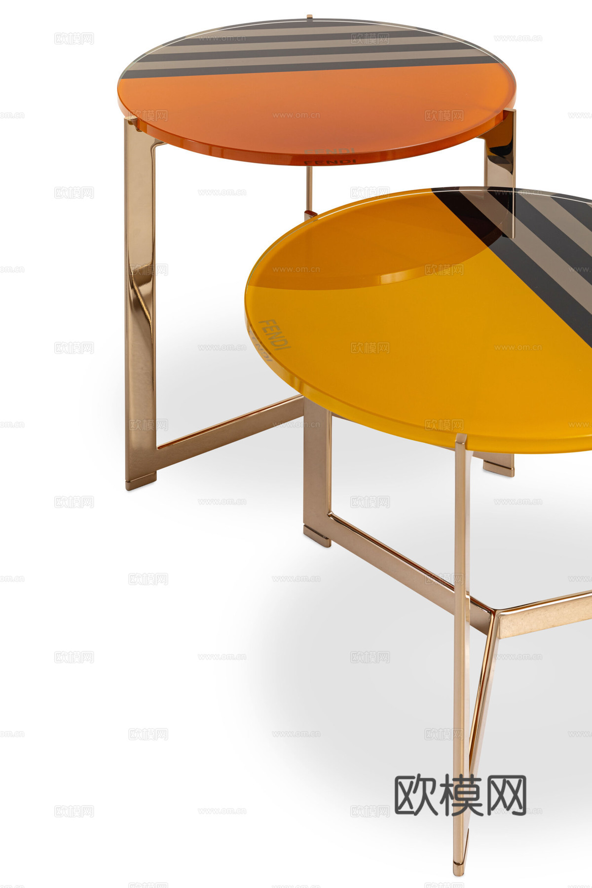 FENDI 意式边几3d模型下载（渲染图2）