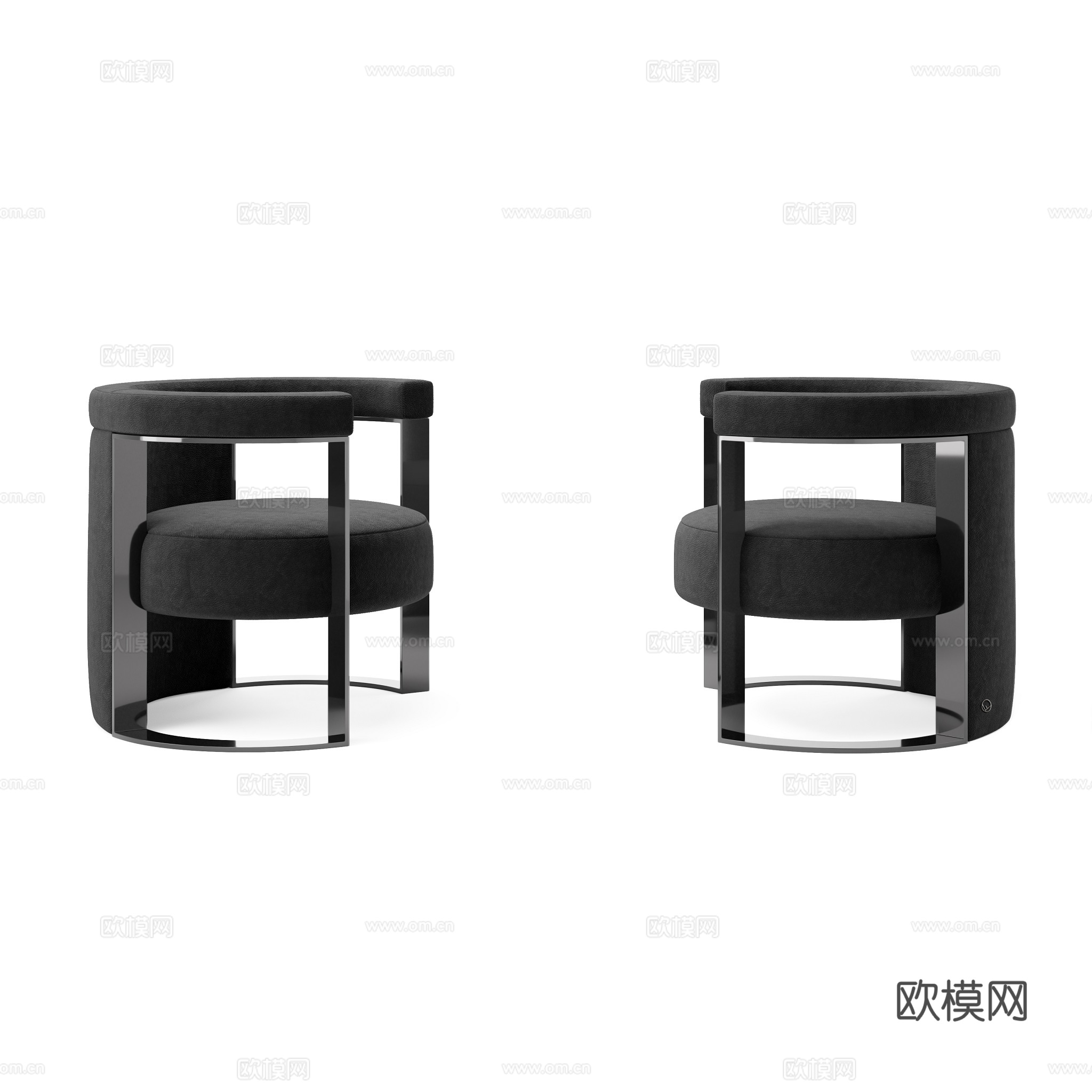 FENDI 意式扶手椅3d模型下载（渲染图5）