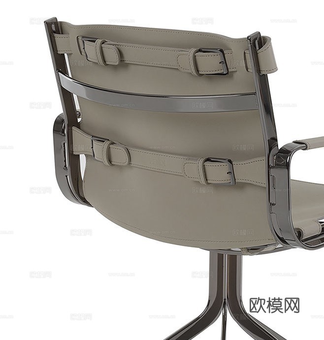 FENDI 意式办公椅3d模型下载（渲染图2）