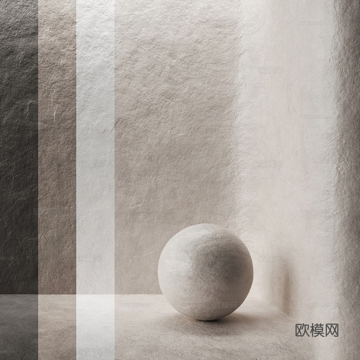 现代侘寂装饰涂料 肌理漆 艺术漆3d模型