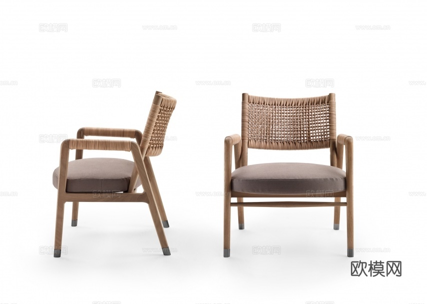 flexform 意式休闲椅3d模型下载（渲染图2）