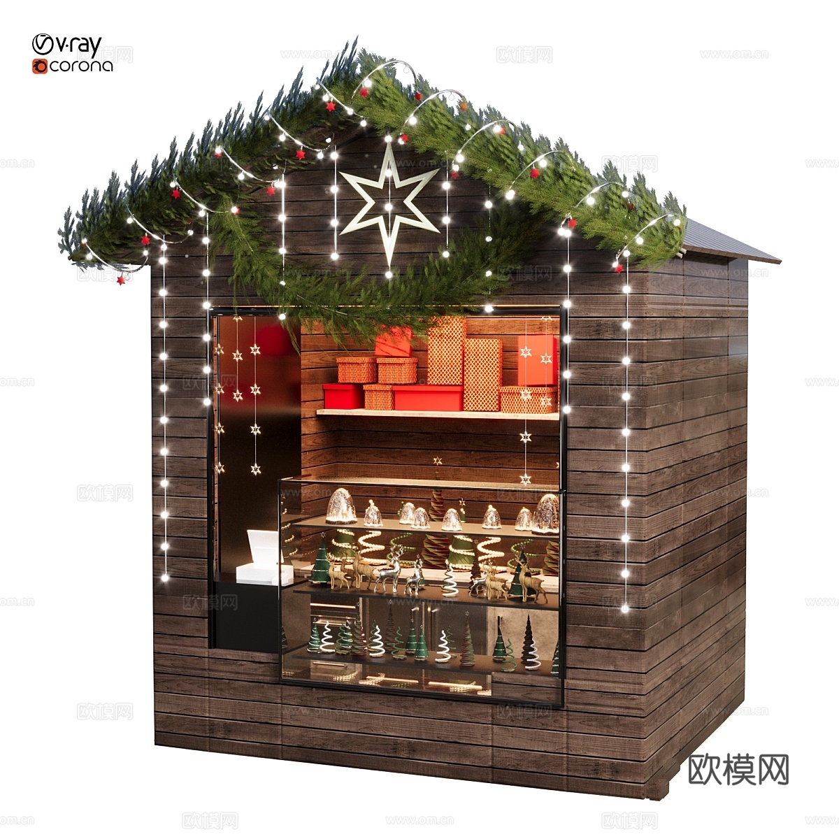 圣诞商店 073d模型