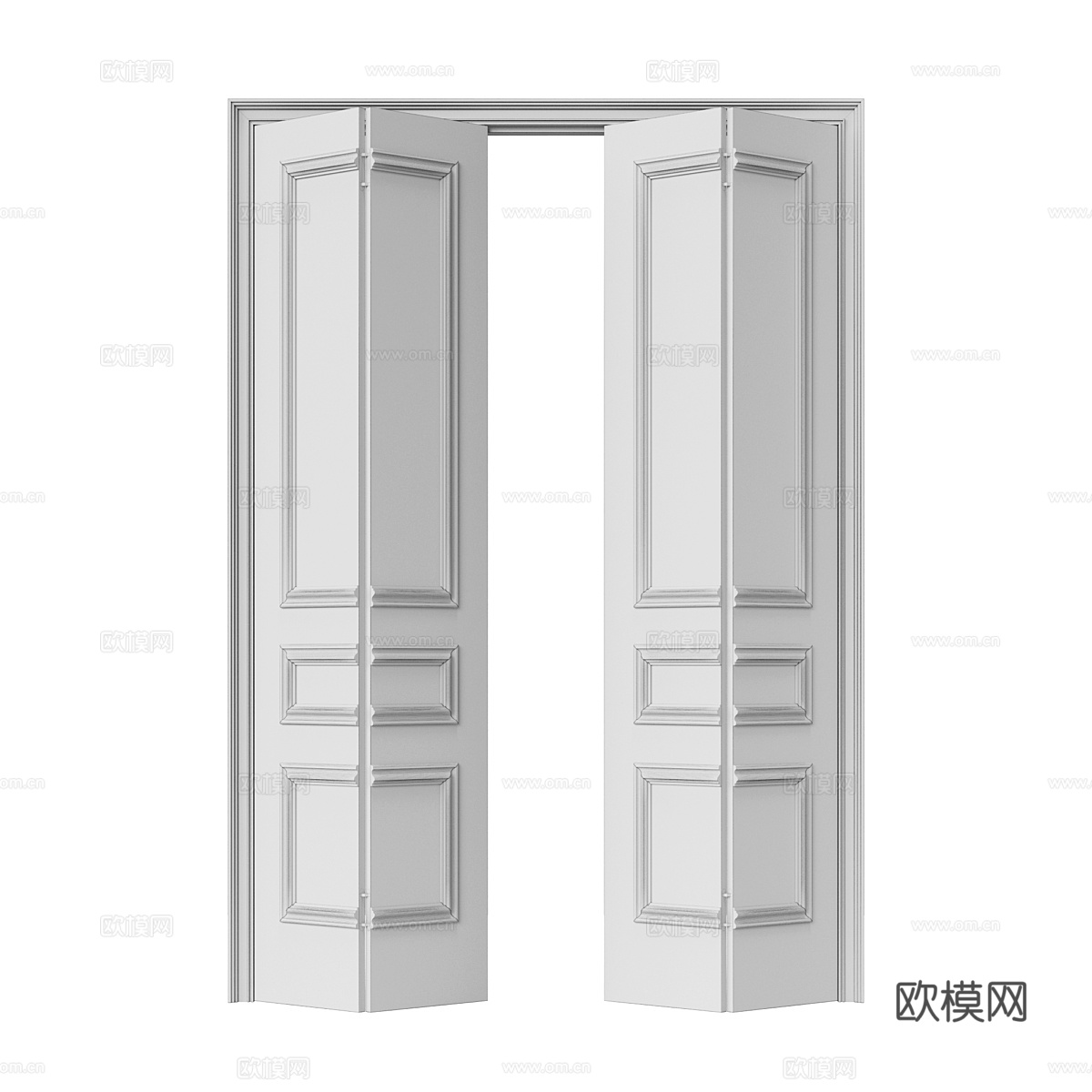 现代轻奢室内折叠门3d模型