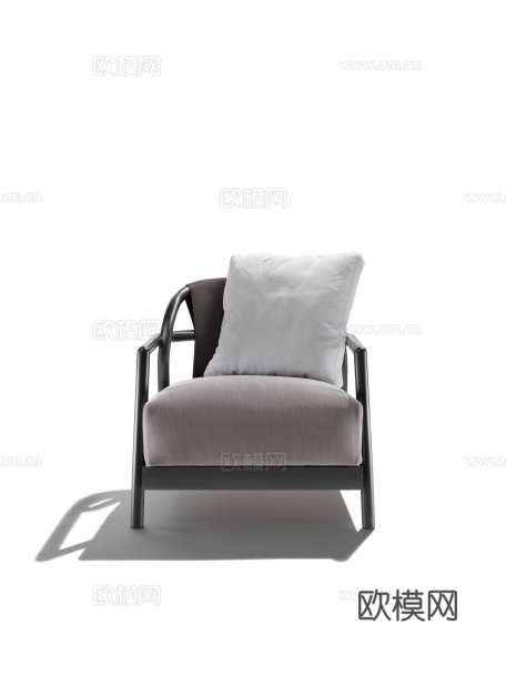 flexform 意式扶手椅3d模型下载（渲染图1）