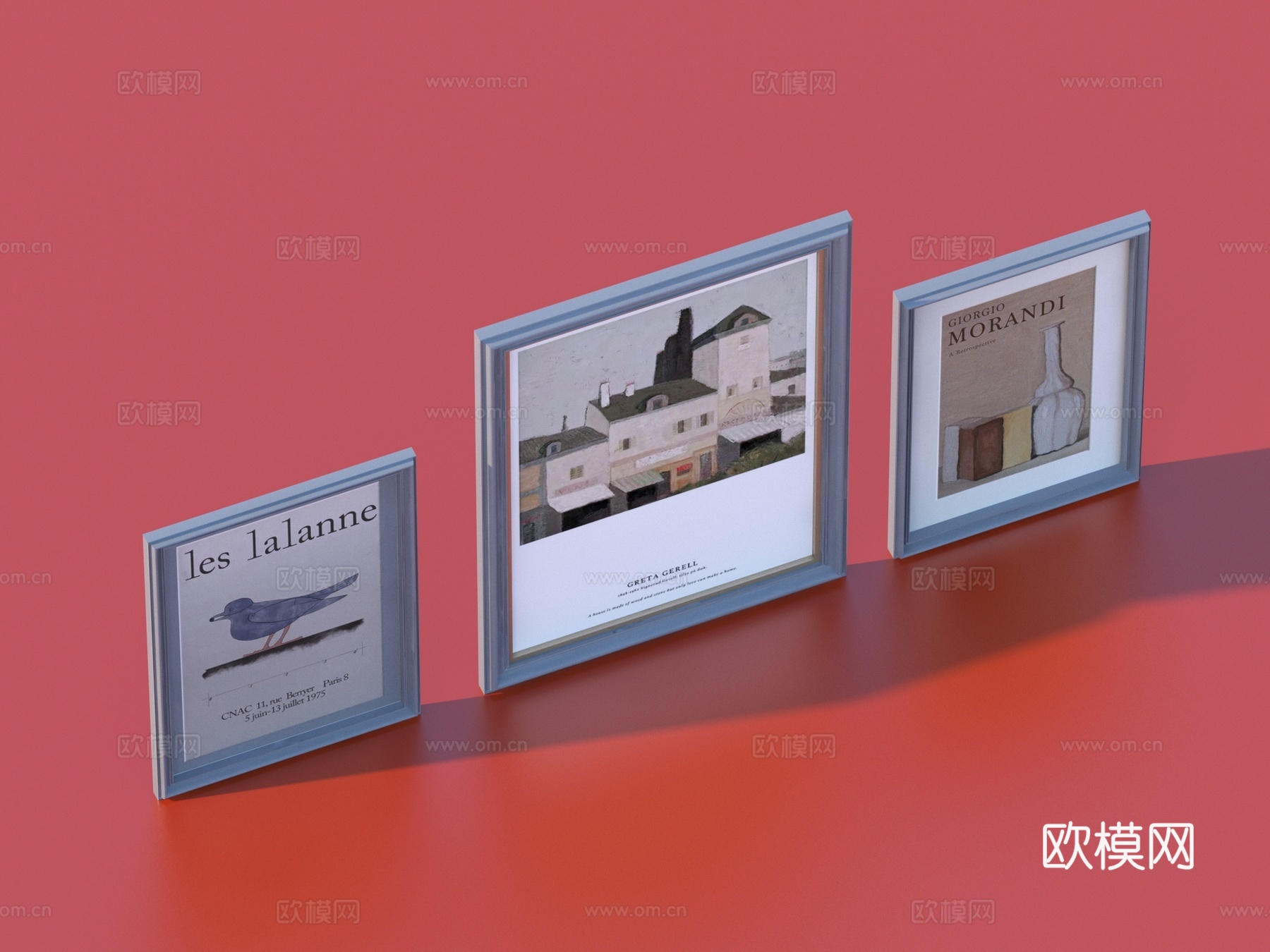 装饰画 相框 小品3d模型