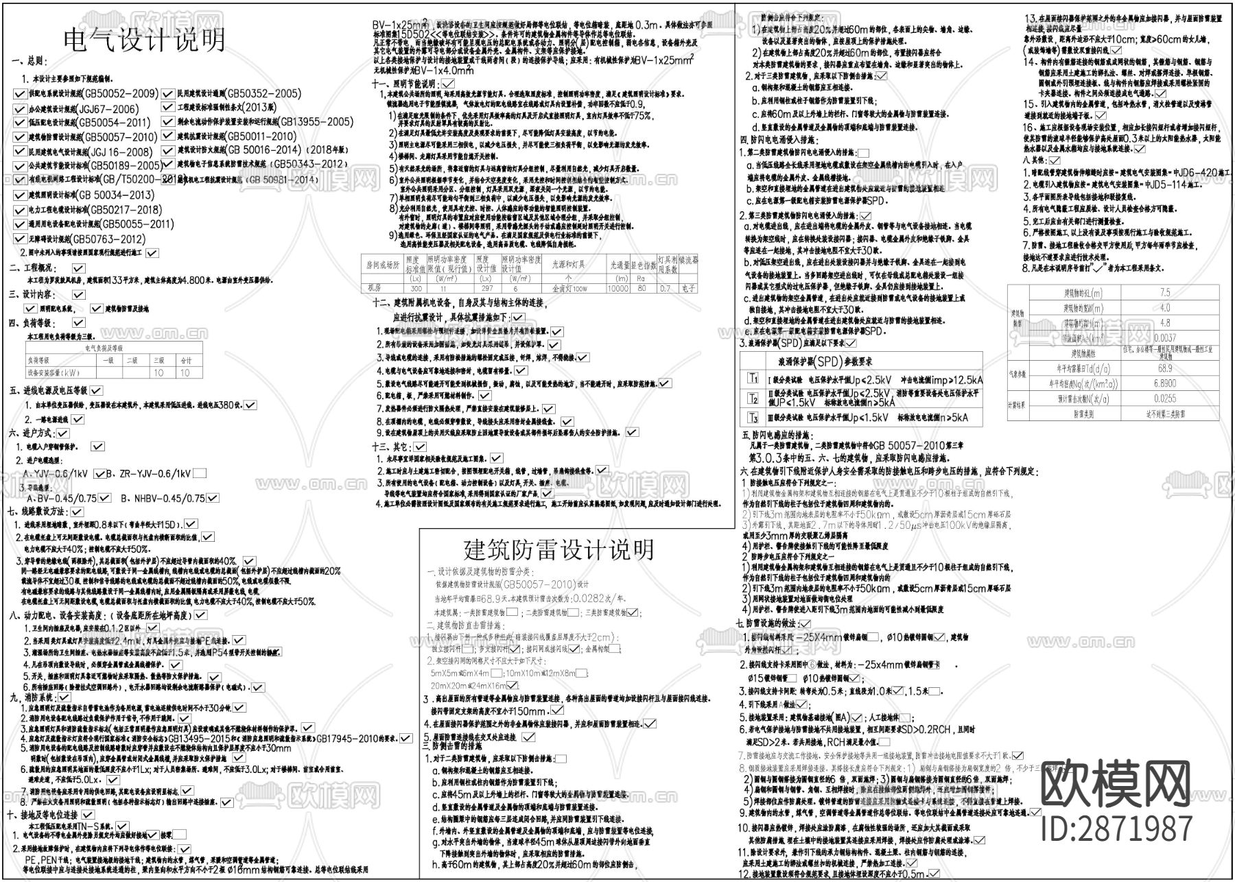风机房全套cad施工图
