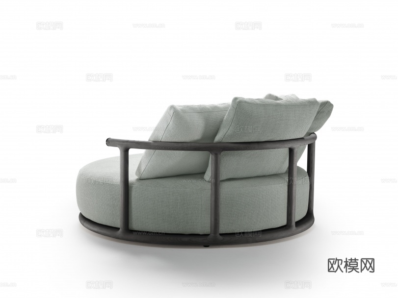 flexform 意式圆形沙发3d模型下载（渲染图3）