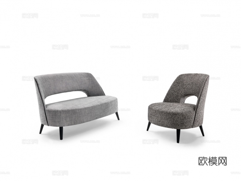 flexform 意式双人沙发3d模型下载（渲染图2）